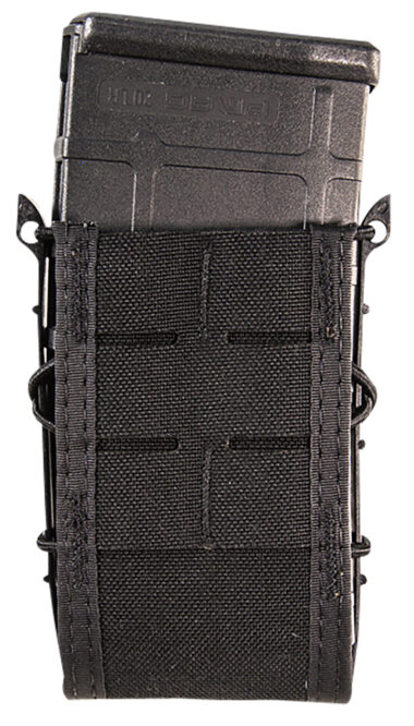 High Speed Gear 41TA00BK TACO Duty Single Rifle Mag Pouch, Black Nylon with MOLLE Exterior, Fits MOLLE & 2" Belt