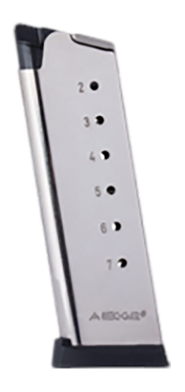 Mec-Gar MGCO4507NPF 1911 Officers 7rd 45 ACP Nickel Carbon Steel