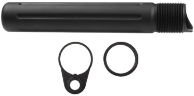 Primary Weapons 4G2BTPB-1F Castle Nut  7075 T-6 Aluminum Black Anodized