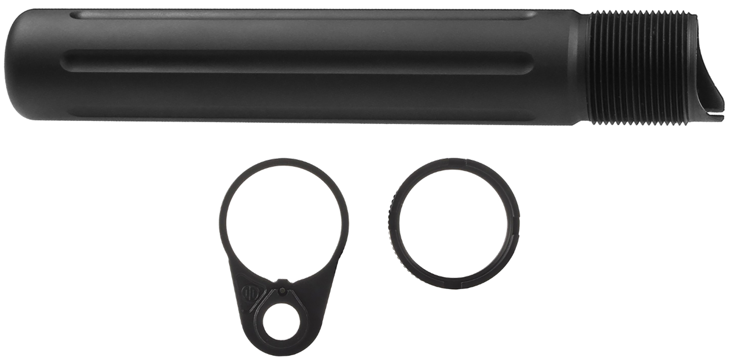 Primary Weapons 4G2BTPB-1F Castle Nut 7075 T-6 Aluminum Black Anodized