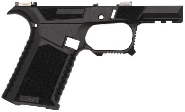 Sct Manufacturing 225020100 Sub Compact  Compatible w/ Glock 43X/48 Black Stainless Steel Frame/ Aggressive Texture Grip Includes Locking Block