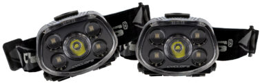 Cyclops CYC-HLFXP-2PK Force XP LED Headlamp  Black 3.2/5.5/15/350 Lumens Red/Green Cree LED