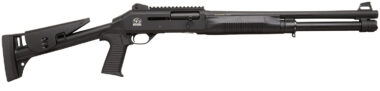 Chiappa Firearms 930386 601 DPS Full Size Frame 12 Gauge Semi-Auto 3" 5+1 18.50" Black Steel Barrel, Black Picatinny Rail Aluminum Receiver, Black Fixed Synthetic Stock, Black Rubber Grip