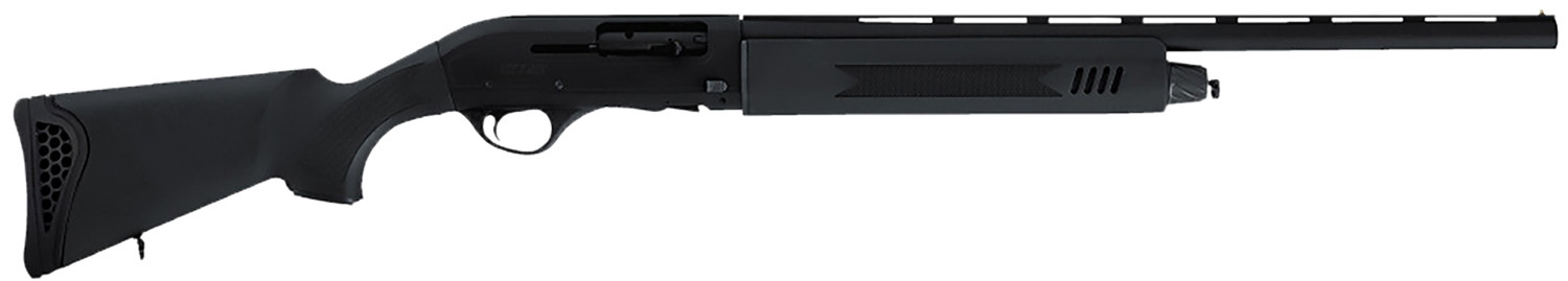 Escort HEPS4122051Y PS Youth 410 Gauge Semi-Auto 3" 4+1 22" Black Vent Rib Barrel, Black Anodized Grooved Aluminum Receiver, Adj LOP & Shim Black Synthetic Stock