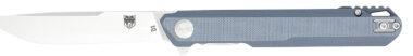 CobraTec Knives CTMONGRY Monarch  3.50" Folding Plain Satin D2 Steel Blade, 4.75" Gray G10 Handle