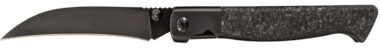 Cold Steel CSFL39SHB Spectre Hawksbill 3.80" Folding Talon Point Plain Black Matte PVD CPM 20V SS Blade, Forged Carbon Fiber Handle