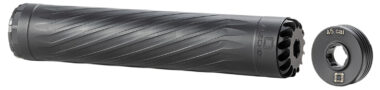 Anechoic X45LB Anechox 45L  45CAl/458WinMag Black Stainless Steel/Titanium 1 3/8"x24 w/ 5/8"x24 DTA