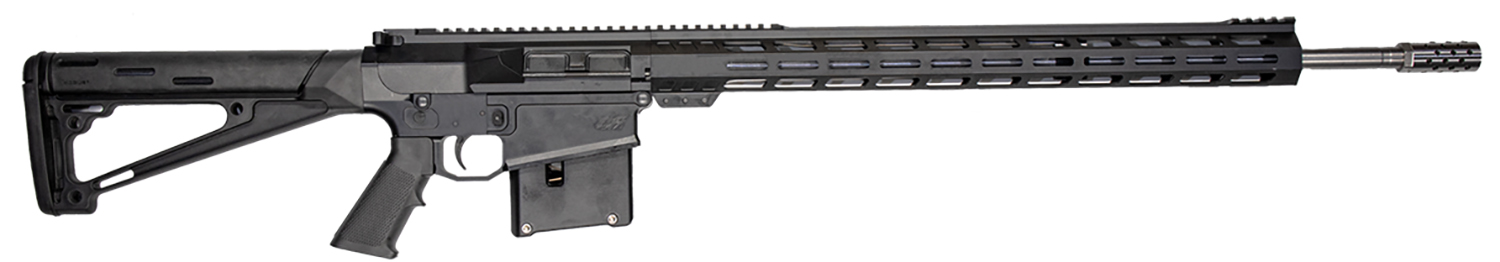 Great Lakes Firearms GL10LA7PRCSSBLK GLFA 7mm PRC 5+1 24" Stainless Threaded Barrel, Black Cerakote Picatinny Rail Aluminum Receiver, M-LOK Handguard, Hogue Fixed Black Synthetic Stock, Mil-Spec Grip