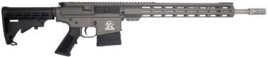 Great Lakes Firearms GL10308SSTNG GLFA  308 Win 10+1 18" Cerakote Threaded Barrel, Tungsten Cerakote Picatinny Rail Aluminum Receiver, 6 Position Mil-Spec Synthetic Stock, Mil-spec Polymer Grip