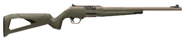 Winchester Repeating Arms 521159102 Wildcat SR 22 LR 10+1 16.50" Flat Dark Earth Threaded Barrel, Flat Dark Earth Picatinny Rail Polymer Receiver, Adj Cheek Piece & LOP OD Green Synthetic Stock