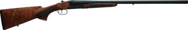 Charles Daly 930396 500 Coach 410 Gauge Break Open 3" 2rd 26" Black Side By Side Barrel, Steel Receiver, Fixed w/Pistol Grip Checkered Walnut Stock