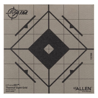 Allen 15789 Thermal Target  Sight-In Grid Hanging Paper 6" x 6" Black/Gray