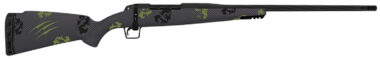 Fierce Firearms TWROG270WIN24BF Twisted Rogue 270 Win 24" Armour Lube Black Steel Threaded Barrel, Drilled & Tapped Steel Receiver, LR Negative Comb Forest Camo Carbon Fiber Stock
