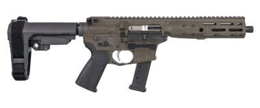 LWRC ICP9PBC8SBA3 IC-9  9mm Luger 8.50" 33+1 Black Nitride Threaded Barrel, Patriot Brown Anodized Aluminum Picatinny Rail Receiver, SB Tactical SBA3 Brace, LWRC Ultra Combat Grip, Ambidextrous