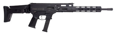 Grand Power 810091156094 Stribog SP9A3G 9mm Luger 16" Black Barrel, Black Receiver, Polymer Stock & Grip