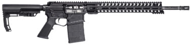 Patriot Ordnance Factory 02419 Rogue DI 308 Win 20+1 18.50" Picatinny Rail Receiver, M-LOK/Picatinny Rail Handguard, Black Polymer Stock & Grip