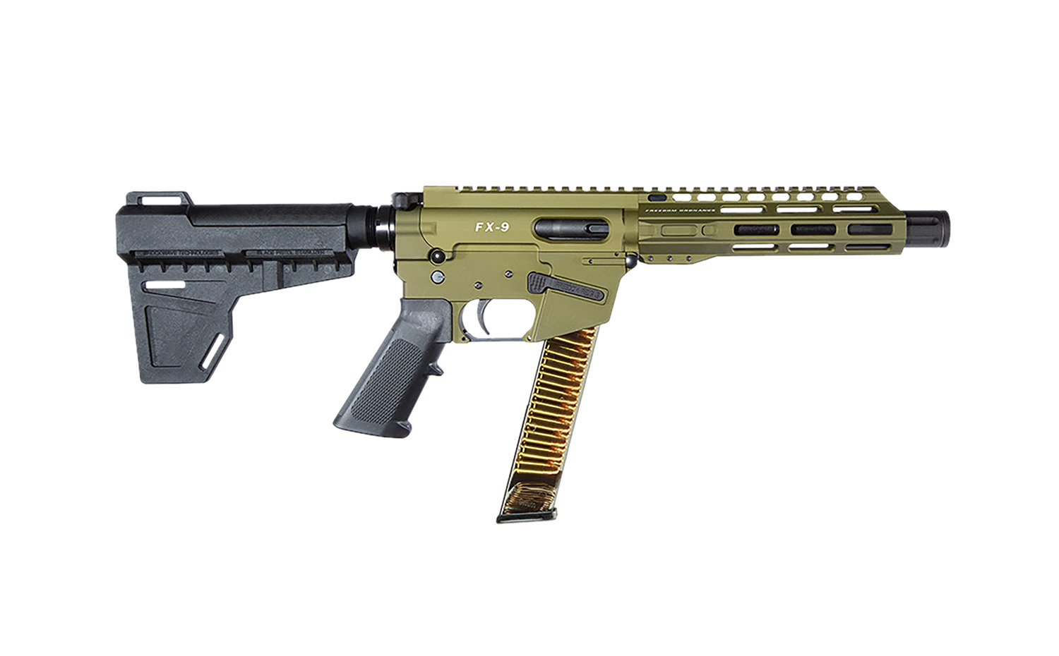 FREEDOM ORDNANCE FX9P8-ODG FX9P 9mm Luger 31+1 8" OD Green