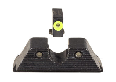 Trijicon 600845 HD XR Night Sight Set Green Tritium/Yellow Outline Front, Green Tritium Rear, Black Frame, Fits Glock/48/43/43X/43E Excludes MOS
