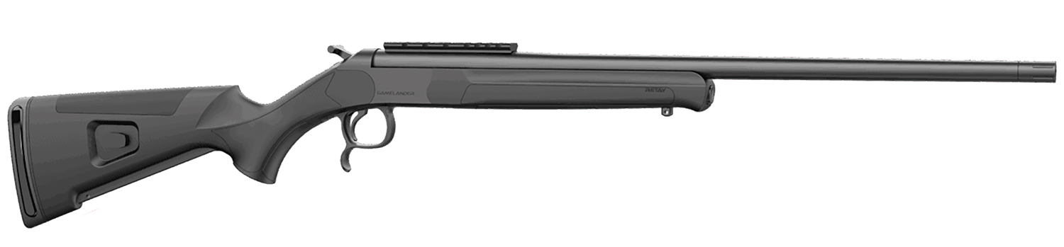 Retay USA GML410BLK Gamelander 410 Gauge Single Shot 1rd Deep Bore Take Down Barrel, Picatinny Rail Receiver, Fixed Black Synthetic Stock