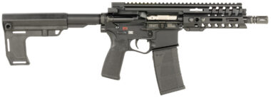 Patriot Ordnance Factory 2169 P415 Edge 5.56 NATO 30+1 7.25" Black Nitride Threaded Barrel, Black Anodized Aluminum Receiver