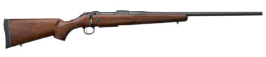 CZ-USA 07727 600+ American Full Size 270 Win 5+1  24" Black Nitride Threaded Barrel, Black Nitride Steel Drilled & Tapped Receiver, Turkish Walnut Fixed Stock