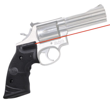 Crimson Trace 011290 Lasergrips  Fits S&W K & L Frames Round Butt, Red Laser 633nM Wavelength 5mW Output, Black Polymer