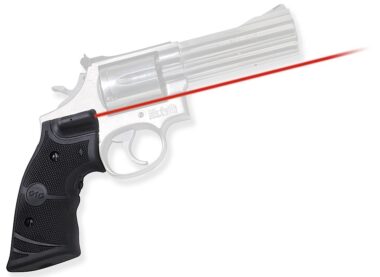 Crimson Trace 011280 Lasergrips  Fits S&W K & L Frames Square Butt, Red Laser 633nM Wavelength 5mW Output, Black Polymer