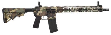 Hi-Point HP15R-556M81 HP 15R 5.56 NATO 30+1 16" Black Threaded Barrel, M81 Woodland Camo Aluminum Receiver w/Picatinny Rail, M-LOK Handguard, B5 Bravo Polymer Stock, Black B5 P Type 23 Grip