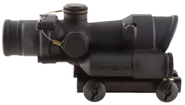 Trijicon 100432 ACOG 4x 32mm Obj 36.80 ft @ 100 yds FOV Matte Black Finish LED Illuminated Green Crosshair 300 Blk