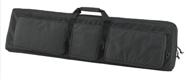 US PeaceKeeper P30049 3-Gun Case Water Resistant Black 600D Polyester w/ 3 Padded Pockets Zippered Handgun Case Webbing System & Thick Padding