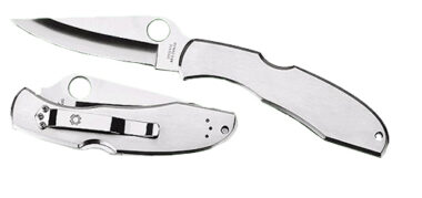 Spyderco C10P Endura II  3.88" Folding Drop Point Plain VG-10 Stainless Steel Blade/Stainless Handle