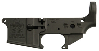 Black Rain BROSPEC15LR Spec15 Forged Lower Multi-Caliber 7075-T6 Aluminum Black Anodized for AR-Platform