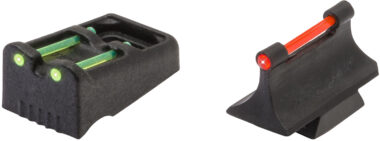 TruGlo TG961R Slug Gun Series  Black | Red Fiber Optic Front Sight Green Fiber Optic Rear