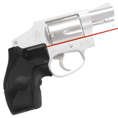 Crimson Trace 011680 Lasergrips  Fits S&W J Frame Round Butt, Red Laser Black Polymer