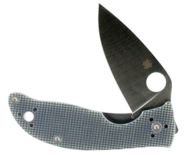 Spyderco C220GPGY Polestar  3.30" Folding Drop Point Plain CTS BD1 SS Blade Gray G10 Handle Includes Pocket Clip