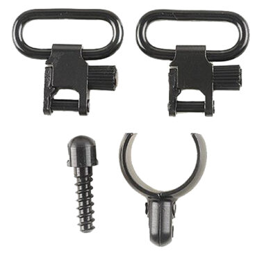 Uncle Mike's 15912 Magnum Band Swivel Set Quick Detach 115 SG-1 Blued 1" Loop for 12 Gauge Single/ Over Under Barrel Shotgun