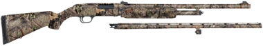 Mossberg 54183 500 Combo 20 Gauge 5+1 3" 26" Overall Mossy Oak Break-Up Country, Vent Rib/24" Slugster Barrels, Fixed Synthetic Stock, Fully Rifled Bore Choke