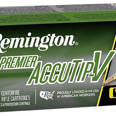 Remington Ammunition 29174 Premier Accutip-V 222Rem 50gr AccuTip V Boat Tail 20 Per Box/10 Case