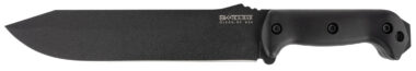Ka-Bar BK9 Becker Combat Bowie 9.25" Fixed Clip Point Plain Black 1095 Cro-Van Blade, Black Ultramid Handle, Includes Sheath