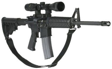 Max Ops SPT4 Duty Tactical Sling Black Webbing 11" OAL Adjustable Two-Point Tactical