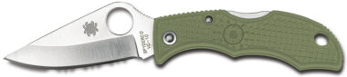 Spyderco LFGP3 Ladybug 3  1.94" Folding Clip Point Plain VG-10 SS Blade Foliage Green FRN Handle