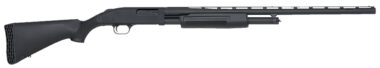 Mossberg 50121 500 FLEX All Purpose Full Size 12 Gauge Pump 3" 5+1 28" Matte Blued Vent Rib Barrel, Matte Blued Steel Receiver, Flex Black Synthetic Stock, Right Hand, Accu-Set Chokes