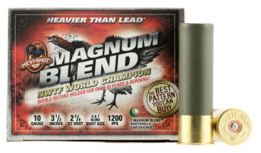 HEVI-Shot HS13567 Magnum Blend 10Gauge 3.50" 2 3/8oz Tungsten 5/6/7Shot 5 Per Box/10 Case