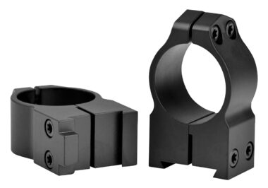 Warne 2BM Maxima  Matte Black Steel 1" Tube High Vertical Split Dovetail, 0 MOA Fits CZ 550