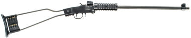 Chiappa Firearms 500110 Little Badger 22 WMR 1rd, 16.50" Black Meatal Finish & Wire Frame/ Black Stock, Right Handed