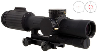 Trijicon 1600000 VCOG Black Hardcoat Anodized 1-6x 24mm LED Illuminated Red Segmented Circle w/Crosshair 223 55gr Reticle