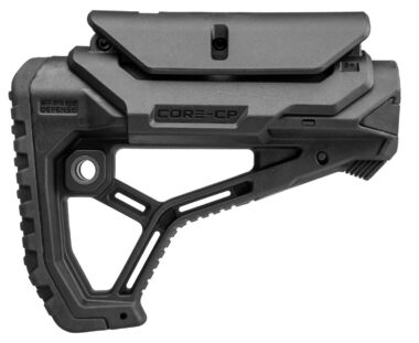 FAB Defense FXGLCORECPB GL-Core Buttstock for AR-15/ M4 w/Adjustable Cheek-Rest Black Fiberglass Reinforced Polymer
