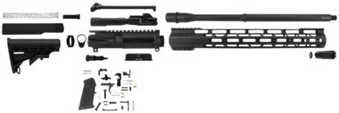 TacFire SSRK9MM16LPK AR Build Kit Sports South Exclusive 9mm Luger AR-15 Black Nitride Steel 1/2"x36