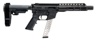 Freedom Ordnance FX-9P8S FX-9 9mm Luger 8" 31+1 Black Anodized Black Polymer SBA3 Pistol Brace