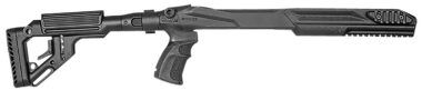 FAB Defense FXUASR1022B UAS-R Precision Stock Conversion Kit for Ruger 10/22 Left Side Folding w/Adjustable Cheekrest Matte Black Fiberglass Reinforced Polymer